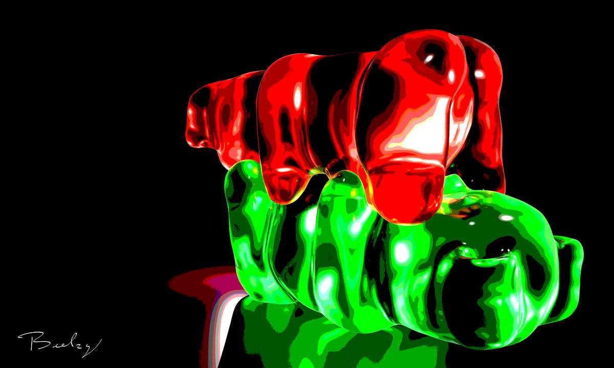 Gummy Censoring NO1 - Hight Resolution - Open Edition Print - Contemporary Art - By Beelzy