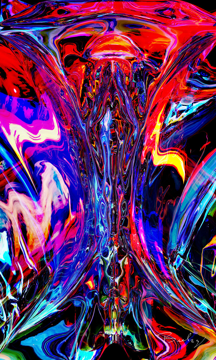 Blue Pus Corpus - Hight Resolution - Open Edition Print - Contemporary Art - By Beelzy
