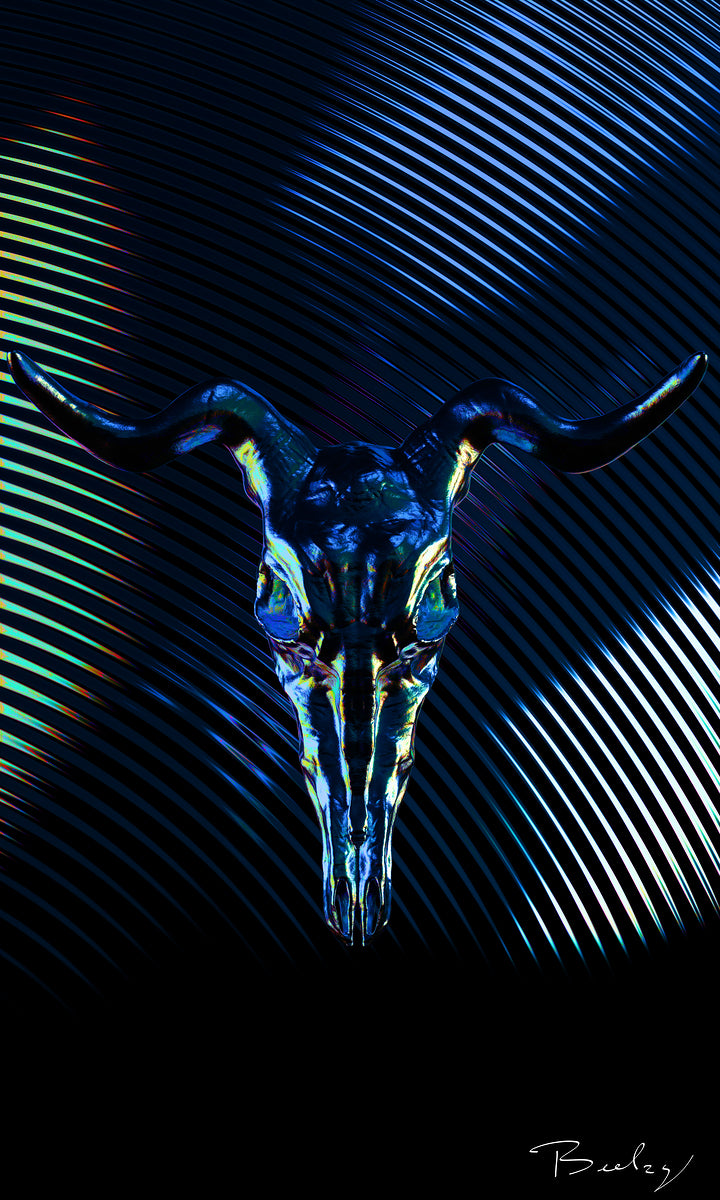 Animalium Bull Fantesy - Hight Resolution - Open Edition Print - Contemporary Art - By Beelzy