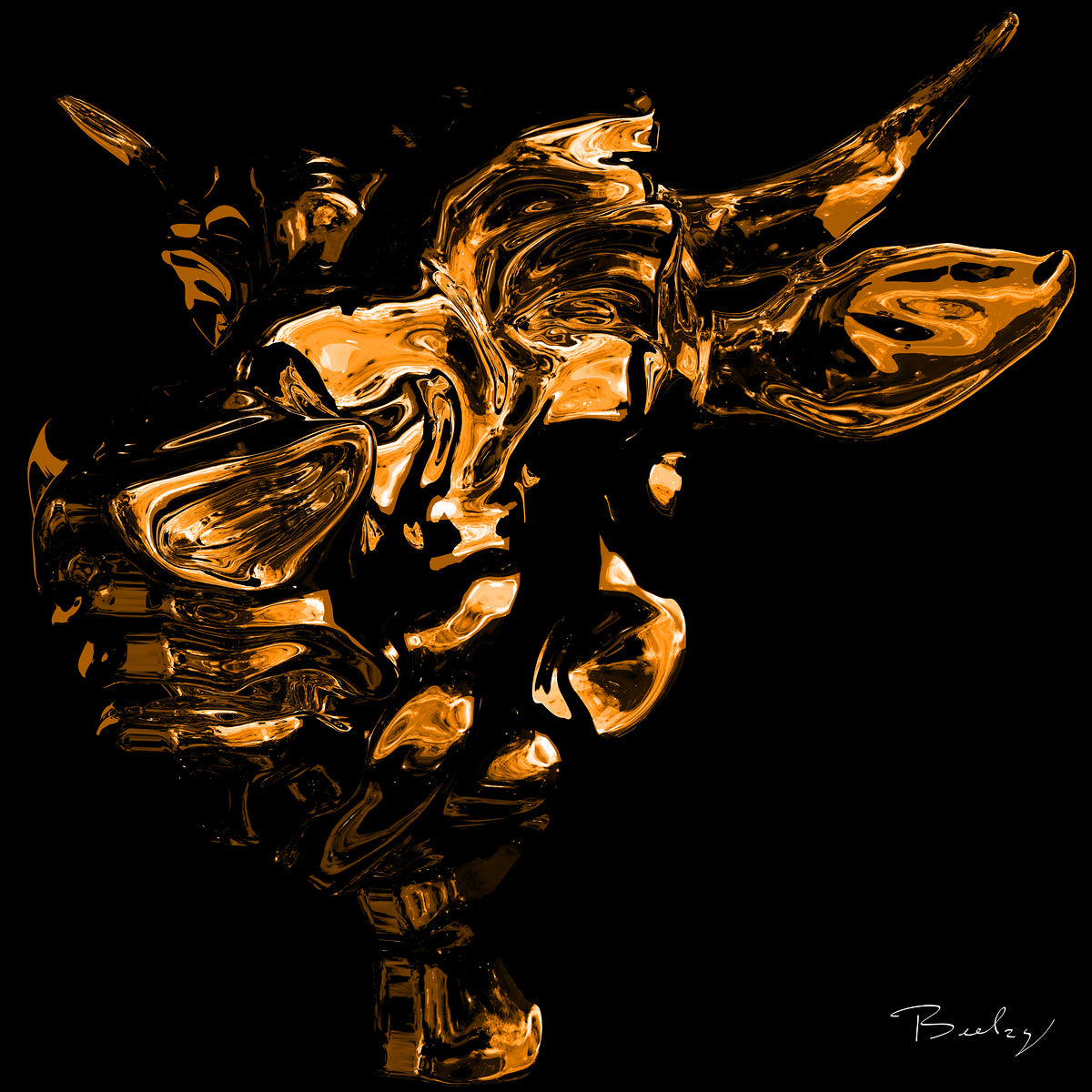 Animalium Bull TR - Hight Resolution - Open Edition Print - Contemporary Art - By Beelzy