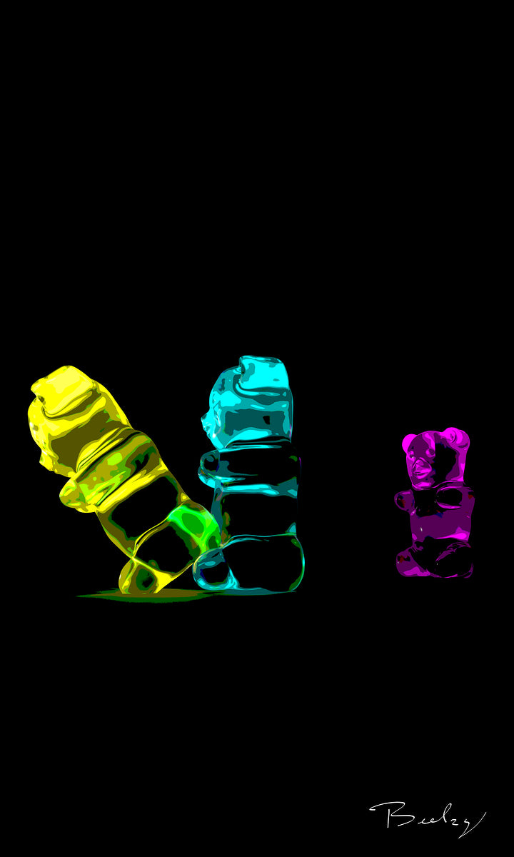 Gummy Stalker - Hight Resolution - Open Edition Print - Contemporary Art - By Beelzy