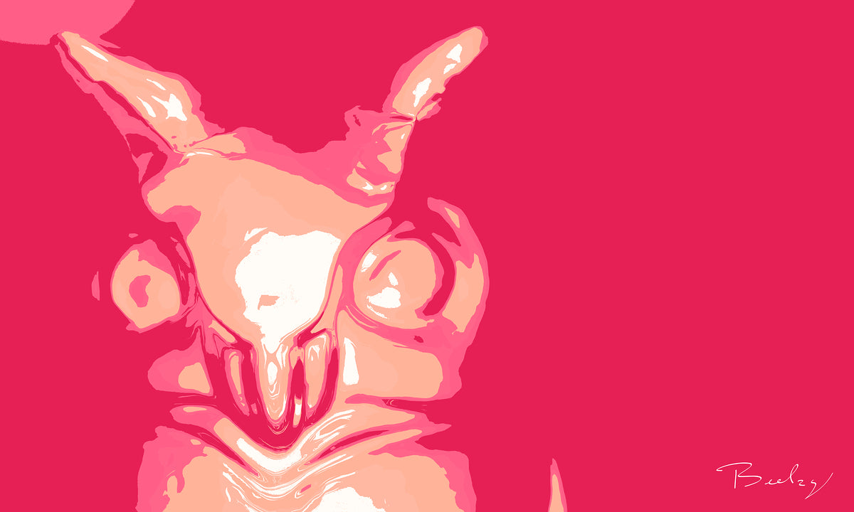 Animalium Owl Pinky - Hight Resolution - Open Edition Print - Contemporary Art - By Beelzy